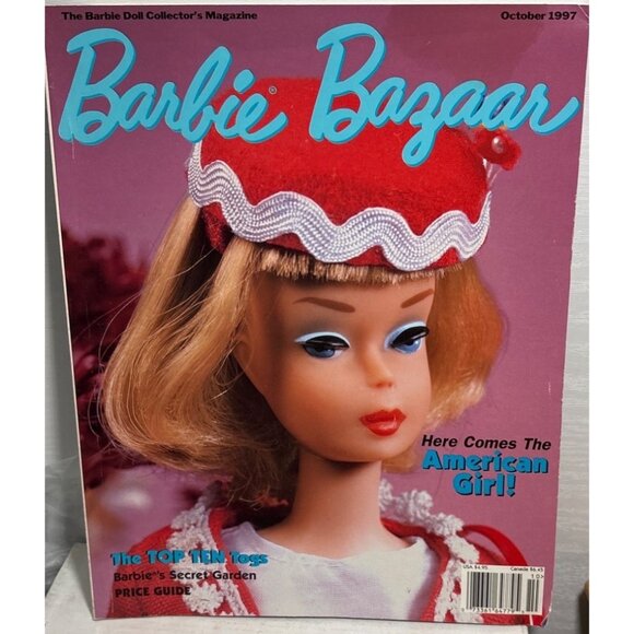 Barbie Bazaar Magazine October 1997 Issue American Girl And Collectible Dolls - Picture 1 of 8